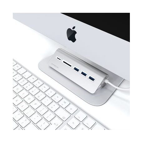 Hub Multiport USB-C Aluminium Argent