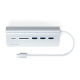 Silver Aluminum USB-C Multiport Hub