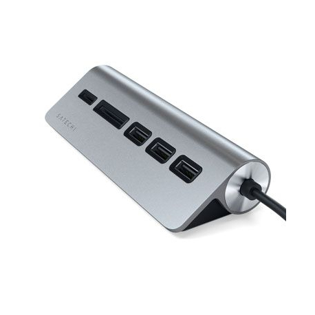 Hub Multiport USB-C en Aluminium Gris Sidéral