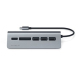 Hub Multiport USB-C en Aluminium Gris Sidéral