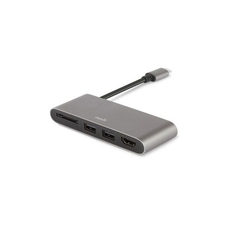 Gray USB-C Multiport Adapter