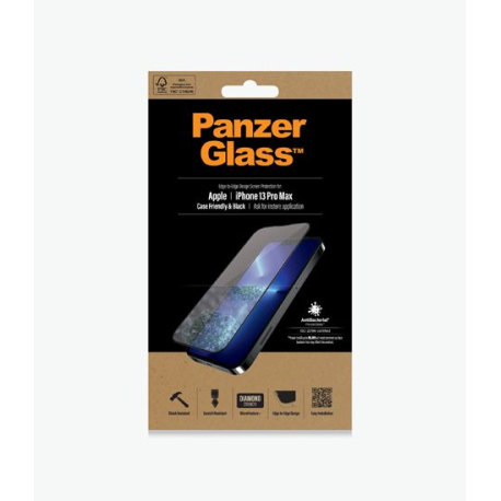 PanzerGlass iPhone 13 Pro Max Noir Protection d'Écran