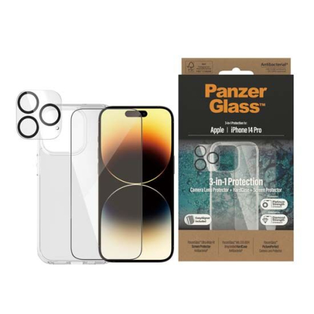 PanzerGlass™ iPhone 14 Pro 3-in-1 Protection Bundle