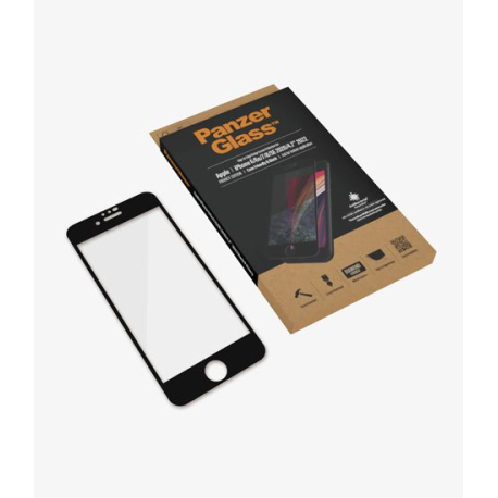 PanzerGlass Screen Protector for iPhone 6/6S/7/8/SE (2020/2022) - Black