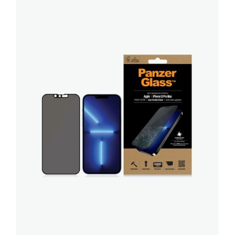 PanzerGlass Verre de Protection Privé - iPhone 13 Pro Max Noir