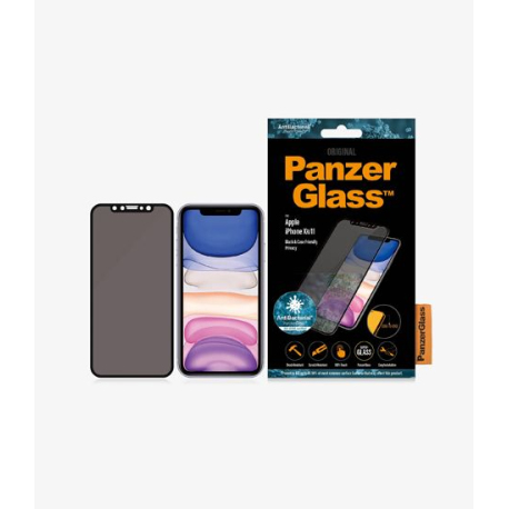 PanzerGlass Privacy Screen Protector for iPhone XR/11 - Black