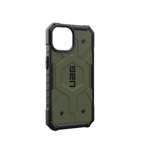 Protection Ultime : Coque Pathfinder MagSafe iPhone 15/14 Olive