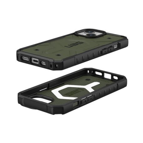 Étui Pathfinder MagSafe pour iPhone 15 Plus - Olive