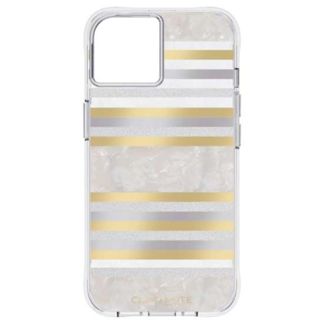 Coque Pearl Stripes MagSafe pour iPhone 14