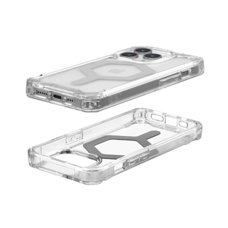 Coque Plyo Magsafe iPhone 15 Pro - Ice/Argent