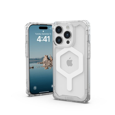 UAG Plyo MagSafe iPhone 15 Pro Case - Ice/White