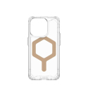 Plyo Magsafe iPhone 15 Pro Case by UAG - Ice & Gold