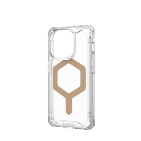 Plyo Magsafe iPhone 15 Pro Case by UAG - Ice & Gold