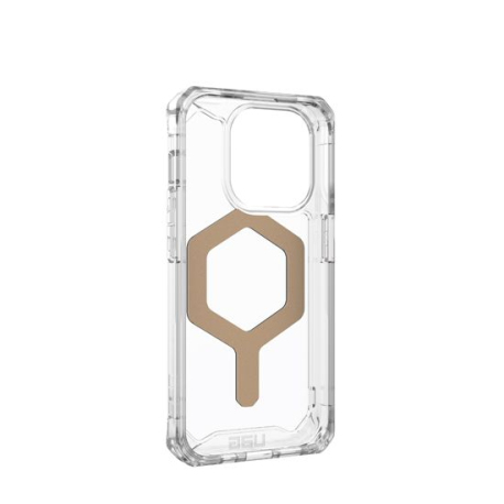 Plyo Magsafe iPhone 15 Pro Case by UAG - Ice & Gold