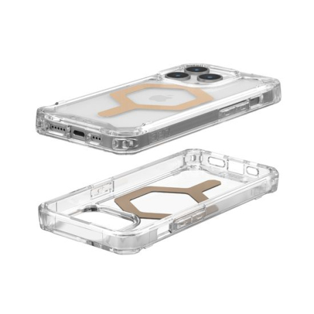 Coque Plyo Magsafe iPhone 15 Pro par UAG - Glacé & Or