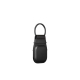 Black Leather AirTag Keychain