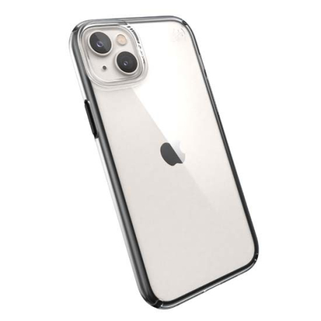 Presidio Perfect Clear Geo iPhone 14 Plus/15 Plus Case, Black