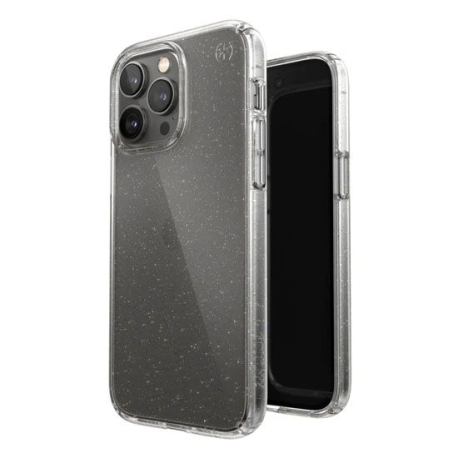 Coque Presidio Perfect-Clear Paillettes d'Or pour iPhone 14 Pro Max