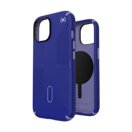 Presidio2 Grip Click-Lock Protective Case for iPhone 15/14/13 - Future Blue/Violet