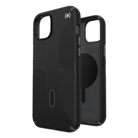 Presidio2 Grip Click-Lock for iPhone 15 Plus/14 Plus - Black/Gray