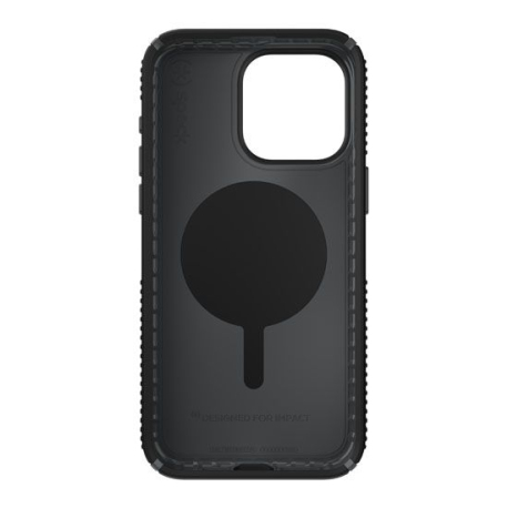 Presidio2 Grip Click-Lock Case for iPhone 15 Pro Max - Black/Gray