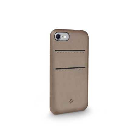 Coque iPhone 7/8 en Cuir Décontracté - Taupe