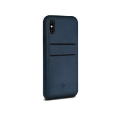 Coque en cuir Relaxed iPhone X/XS Bleu