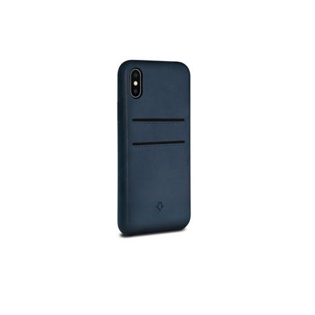 Coque en cuir Relaxed iPhone X/XS Bleu