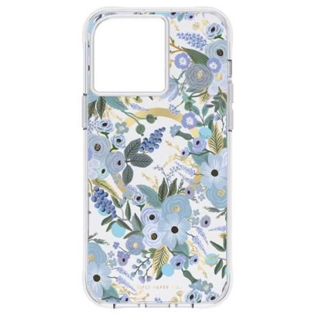 Rifle Paper Garden Party MagSafe iPhone 14 Pro Max Case – Blue