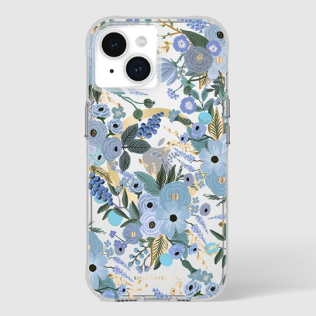 Rifle Paper Garden Party MagSafe iPhone 15/14/13 Blue Case