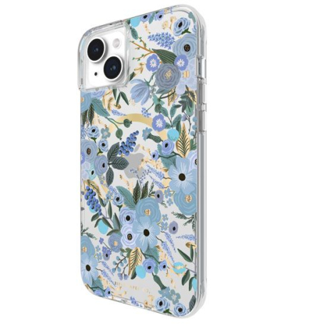 Coque Rifle Paper Garden Party MagSafe iPhone 15 Plus Bleu