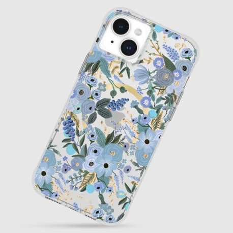 Coque Rifle Paper Garden Party MagSafe iPhone 15 Plus Bleu