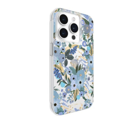 Rifle Paper Garden Party MagSafe iPhone 15 Pro Case, Blue