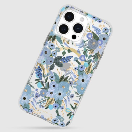 Rifle Paper Garden Party MagSafe Case for iPhone 15 Pro Max in Blue