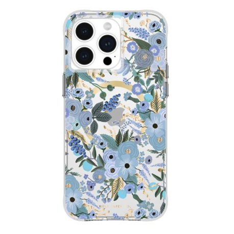 Rifle Paper Garden Party MagSafe Case for iPhone 15 Pro Max in Blue