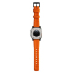 Bracelet Robuste pour Apple Watch V2 - Noir/Orange (42/44/45/49mm)