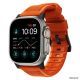 Bracelet Robuste pour Apple Watch V2 - Noir/Orange (42/44/45/49mm)