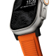 Bracelet Robuste pour Apple Watch V2 - Noir/Orange (42/44/45/49mm)