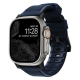 Bracelet Apple Watch Robuste V2 - Silicone Bleu/Noir pour 42/44/45/49mm