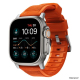 Bracelet robuste Apple Watch 42/44/45/49mm Argent/Orange