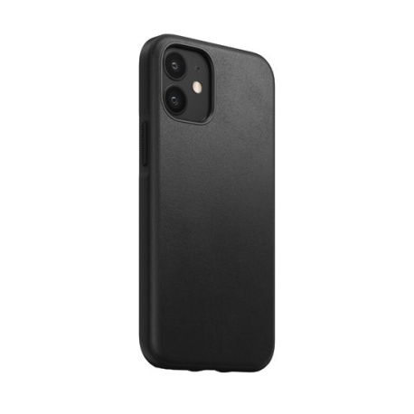 Rugged Leather Case for iPhone 12 Mini - Black