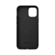 Coque en cuir robuste pour iPhone 12 Mini - Noir