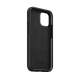 Coque en cuir robuste pour iPhone 12 Mini - Noir