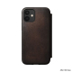 Rugged Folio iPhone 12 Mini Marron en Cuir