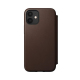 Rugged Folio iPhone 12 Mini Marron en Cuir