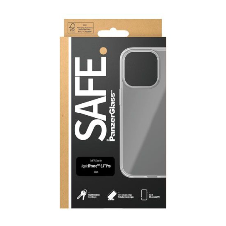 SAFE. par PanzerGlass™ Coque TPU pour iPhone 15 Pro Max