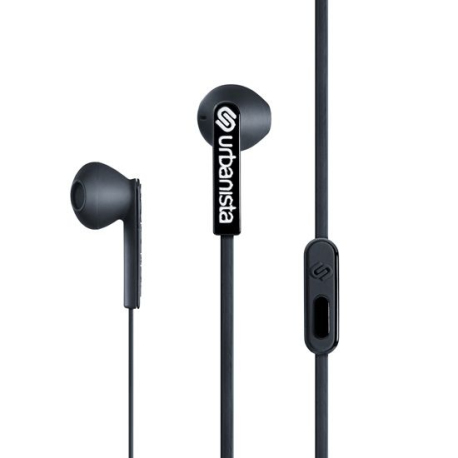 San Francisco USB-C Noir: Woven Comfort Wired Earphones