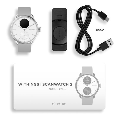 ScanWatch 2 38mm Blanche : Montre Connectée Hybride Nouvelle Génération