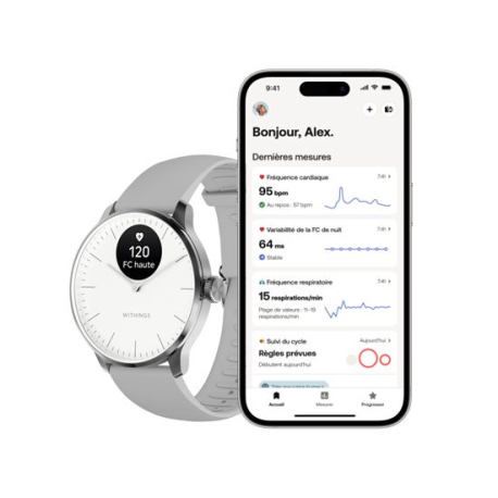 ScanWatch Light White - Next Generation Hybrid Smartwatch