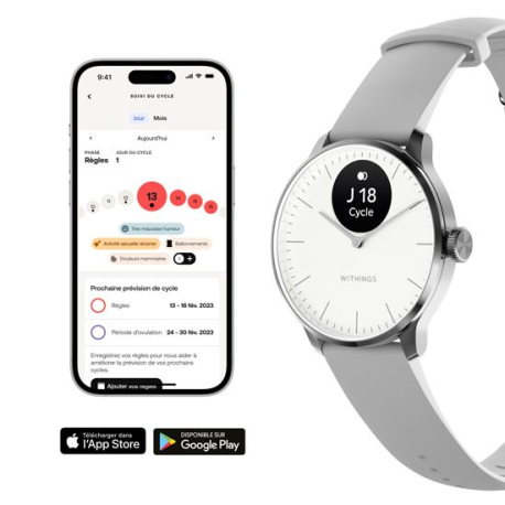 ScanWatch Light White - Next Generation Hybrid Smartwatch